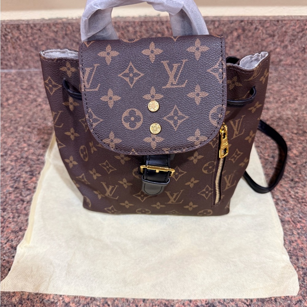 Brown Monogram Backpack - image 1